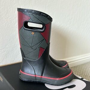 Bogs Kids Black Red Grey Star Wars Rain Boots Size 12
